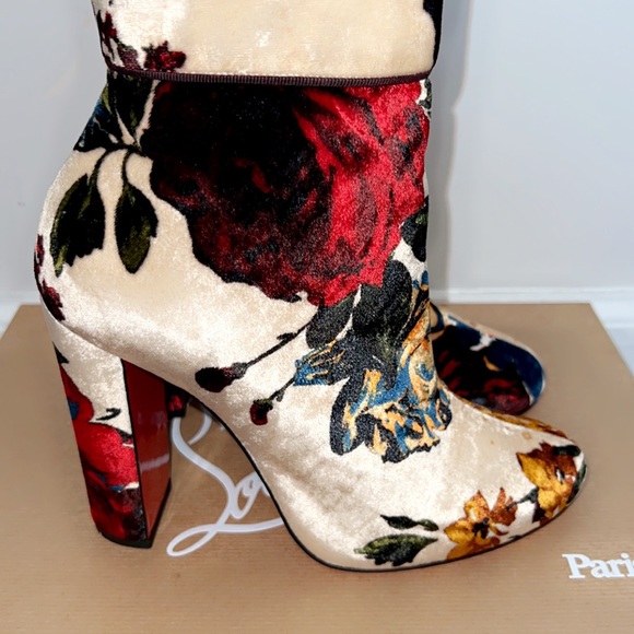 AUTHENTIC: Christian Louboutin Moulamax 100 Velours Bouquete size 37 - Picture 2 of 11